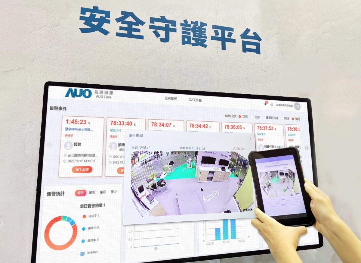 MK体育颐康整合软硬件包含跌倒侦测、智能床垫和紧急呼叫管理等，透过安全守护平台进行IoT设备统一监控与管理，提供长照场域落实安全守护方案